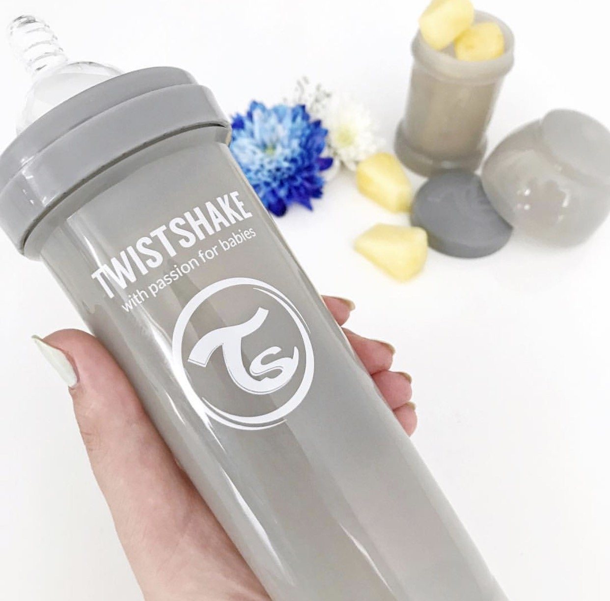 Twistshake Babyflasche Twistshake Anti-Kolik Babyflasche mit großem Trinksauger ab 4 Monaten