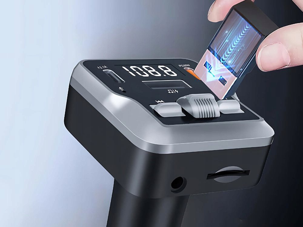 VERK GROUP FM Transmitter Bluetooth 5.3 USB-C KFZ Ladegerät 30W KFZ-Transmitter, Bluetooth 5.3, USB-C Power Delivery 30 W Bild 5