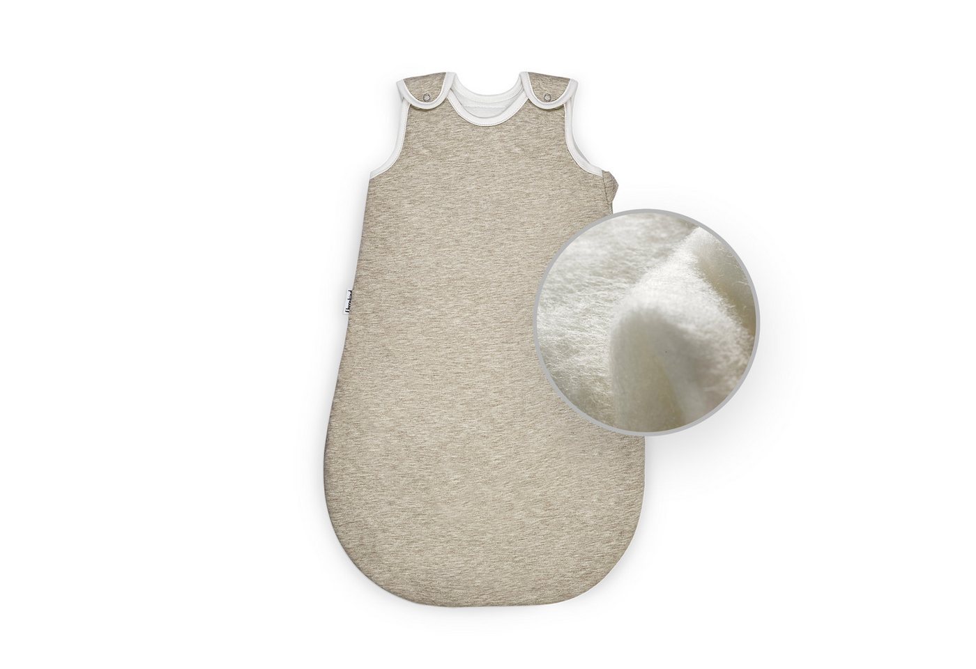 Ehrenkind Babyschlafsack Rund mit Wollfüllung 2.0 TOG, Sorgt für wohlige Wärme ohne zu überhitzen Bild 2