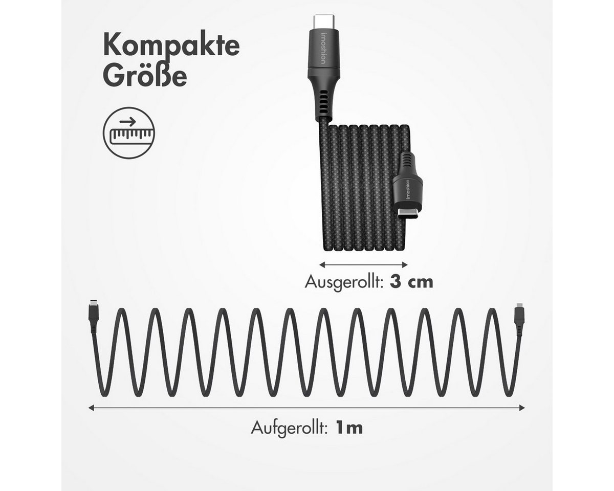 imoshion imoshion Magnetisches geflochtenes Kabel – USB-C auf USB-C – 1 Meter – USB-Kabel Bild 2
