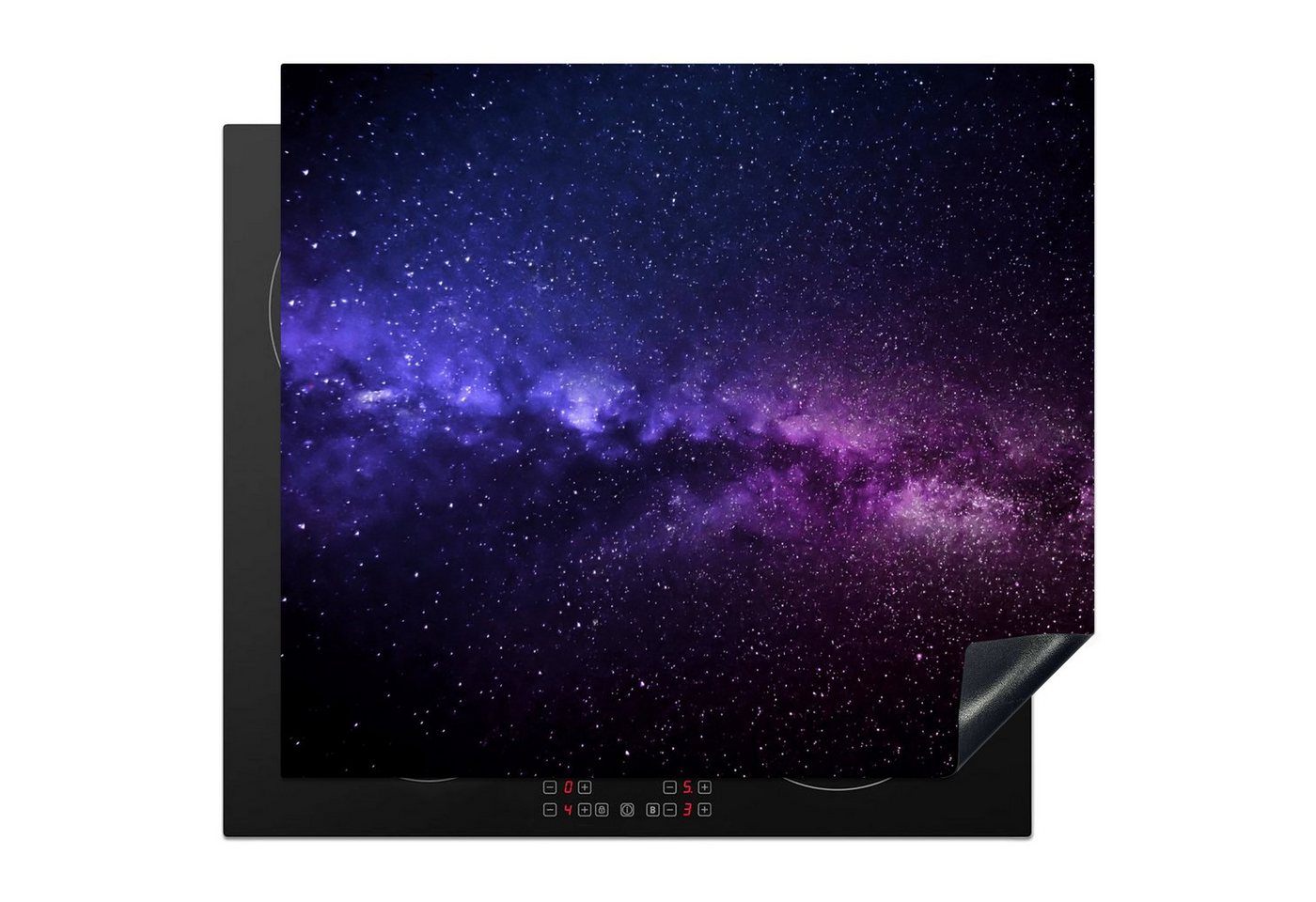 MuchoWow Herd-Abdeckplatte Sternenhimmel - Nacht - Weltraum, Vinyl, (1 tlg), Ceranfeldabdeckung Küche, Herdabdeckplatte Einteilig, 60x52 cm Bild 5