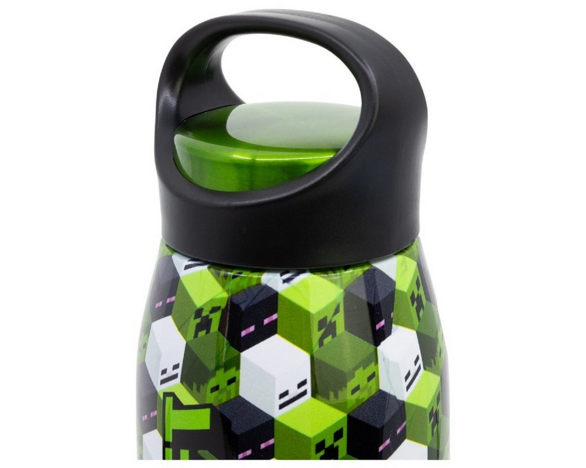 Minecraft Trinkflasche Flasche 665 ml aus Edelstahl mit Schraubdeckel