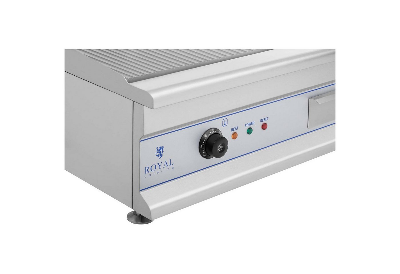 Royal Catering Elektrogrill Grillplatte 100cm Griddleplatte glatt & geriffelt Griddle Bräter Grill, 6400 W
