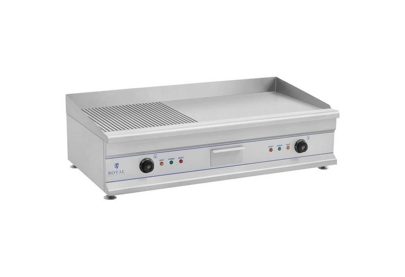 Royal Catering Elektrogrill Grillplatte 100cm Griddleplatte glatt & geriffelt Griddle Bräter Grill, 6400 W Bild 2