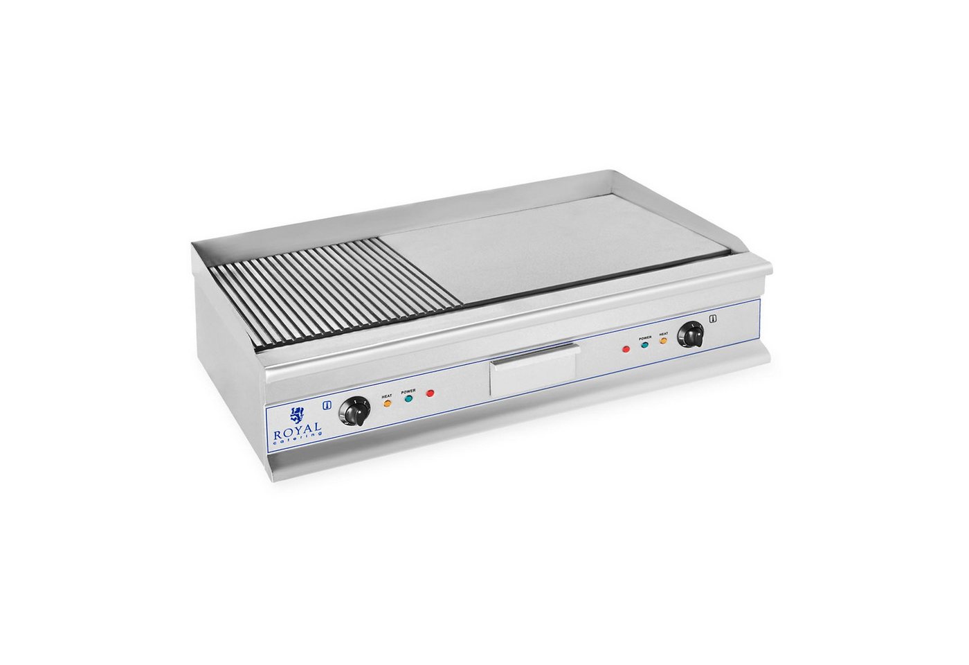 Royal Catering Elektrogrill Grillplatte 100cm Griddleplatte glatt & geriffelt Griddle Bräter Grill, 6400 W Bild 4