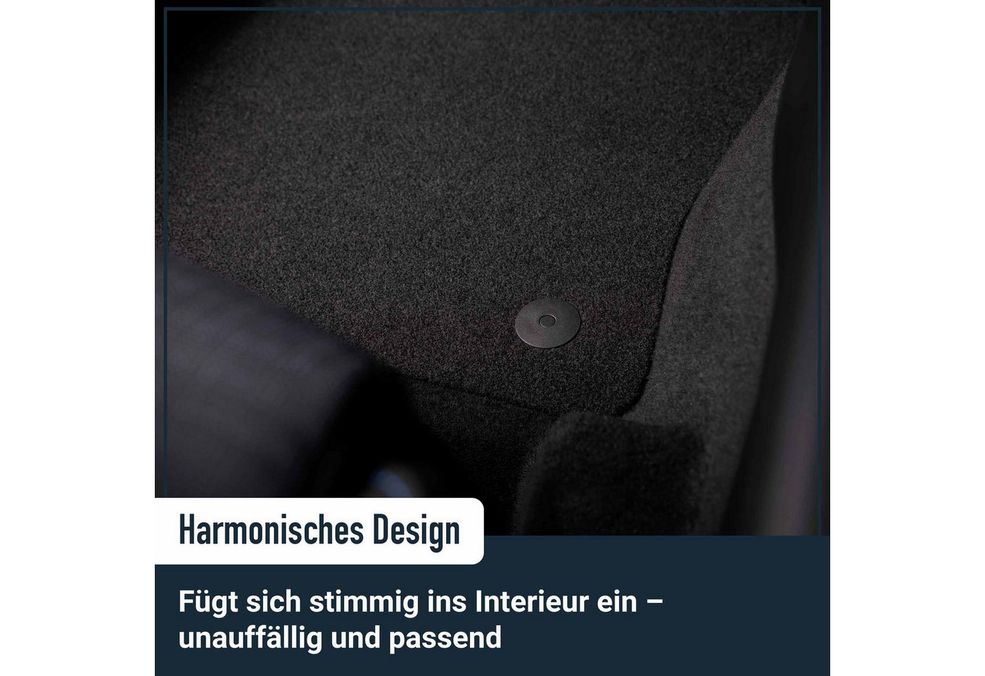 ELMASLINE Auto-Fußmatten für Fiat Ducato 2006-2026 [250] - Textilfußmatten - Strapazierfähig, für Fiat Ducato - Extra hoher Rand für mehr Schutz, Passend für Fiat Ducato 2006-2026, mit Mittelgang