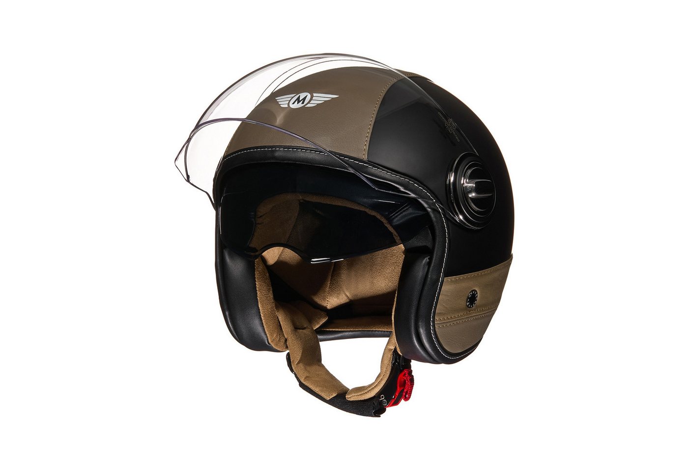MOTO HELMETS Motorradhelm Jethelm SP888 Pro Urban, Helm für Motorrad & Roller, Schnellverschluss, Sonnenvisier, nur 1350g Bild 4