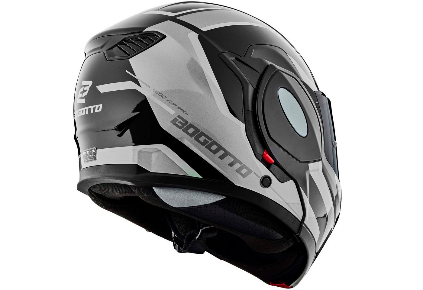 Bogotto Motorradhelm FS-X600 Vyda Klapphelm, Vorbereitet Für Kommunikationssystem,geeignet Brillenträger,vorbe