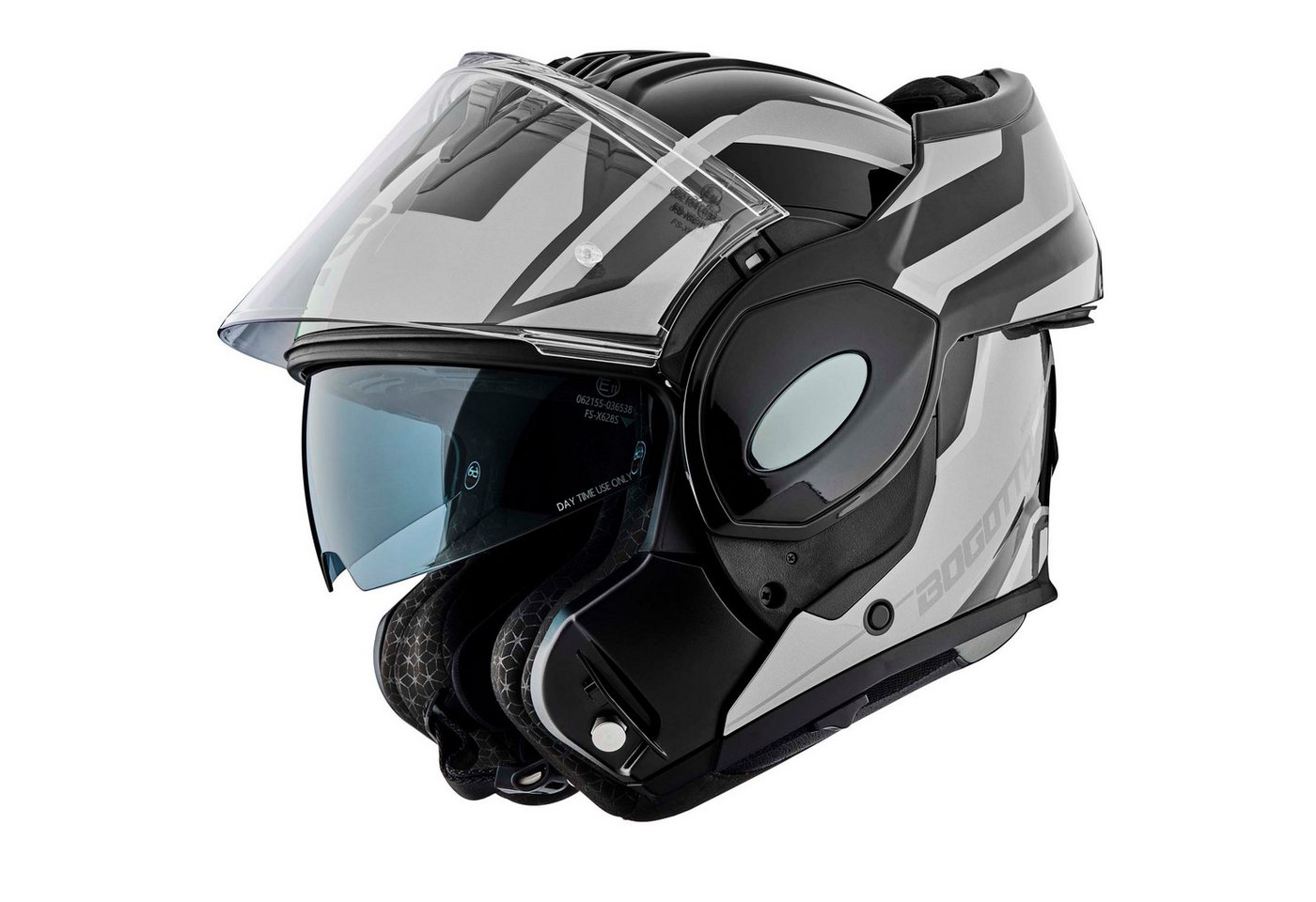 Bogotto Motorradhelm FS-X600 Vyda Klapphelm, Vorbereitet Für Kommunikationssystem,geeignet Brillenträger,vorbe Bild 4