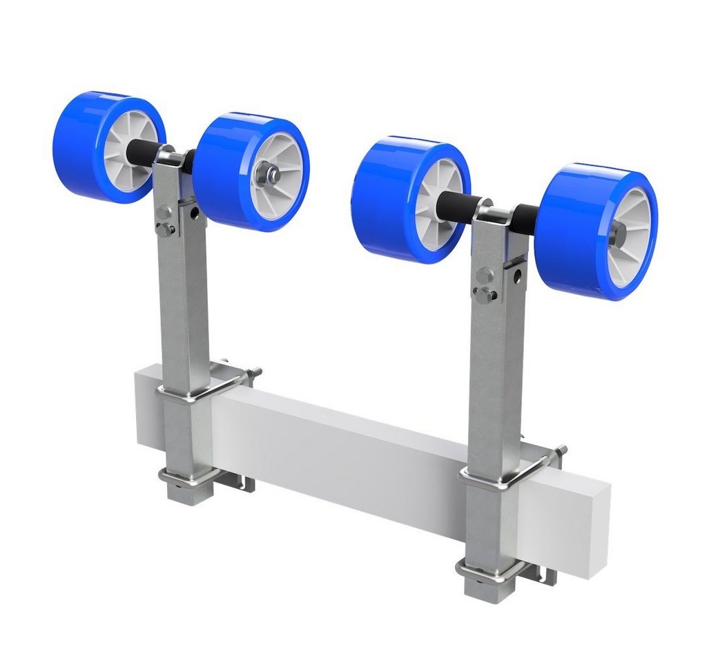 SUPROD Auffahrrampe Pendelrollen Sliprollen Sliphilfe Bootstrailer TPU Ø 120 mm, 2er
