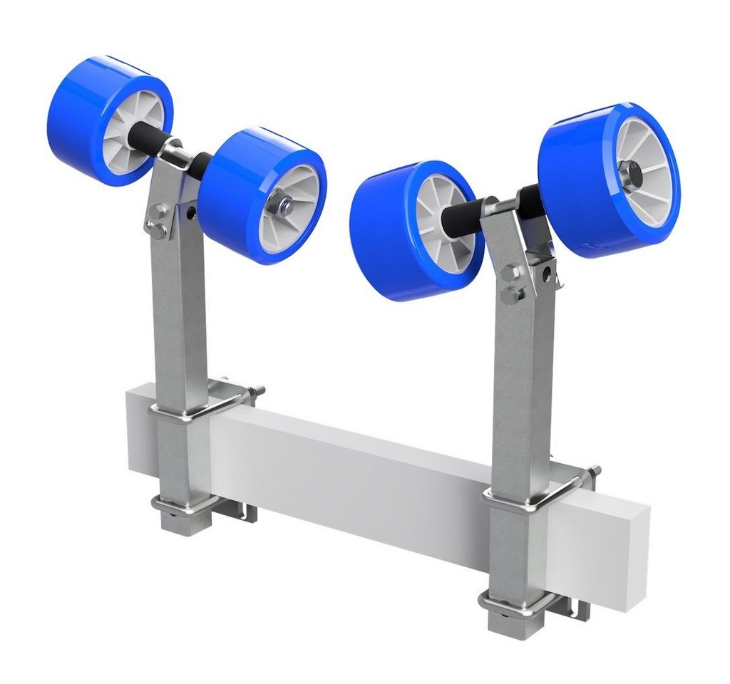 SUPROD Auffahrrampe Pendelrollen Sliprollen Sliphilfe Bootstrailer TPU Ø 120 mm, 2er Bild 3