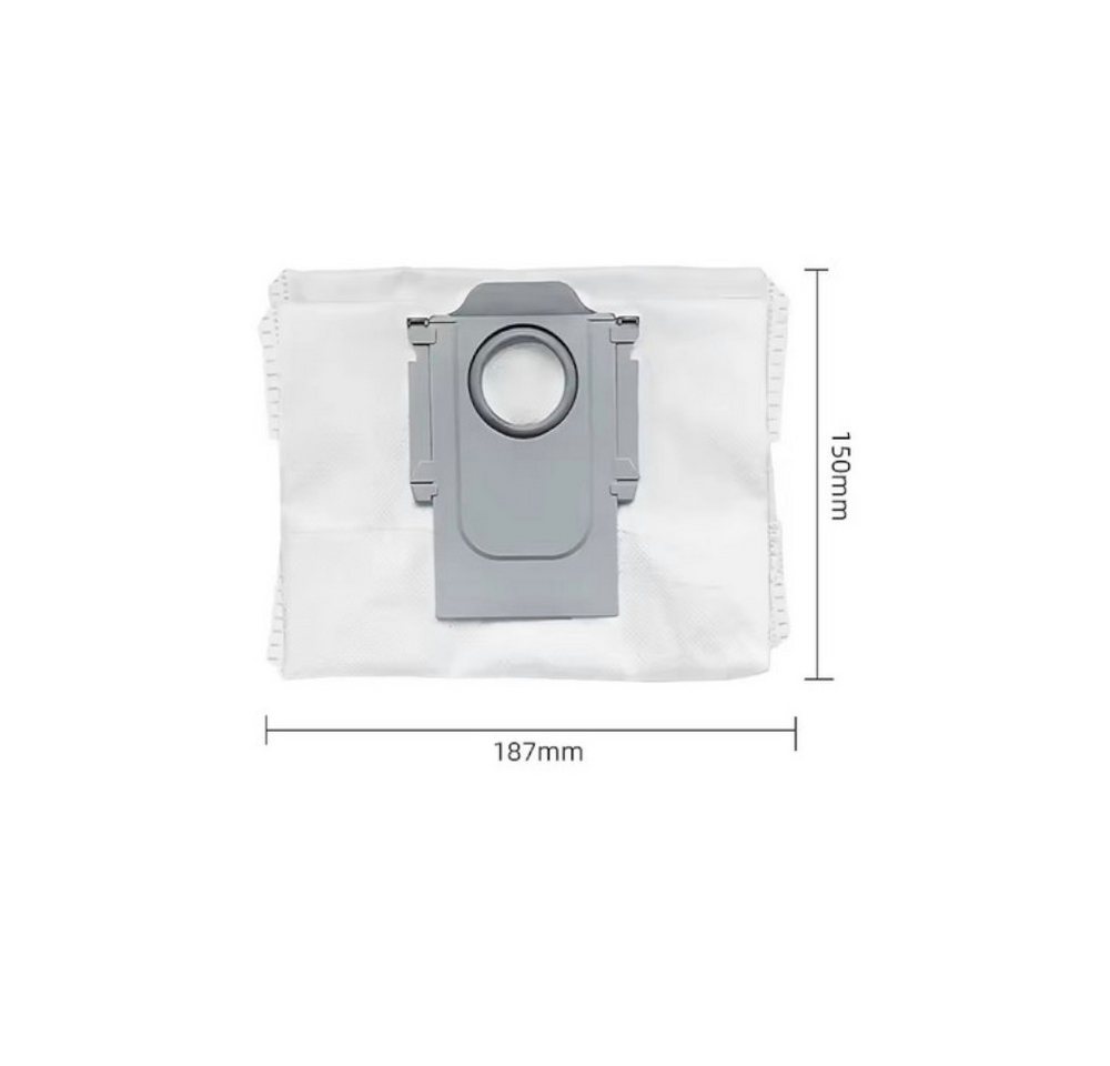 Trade-Shop Staubsaugerbeutel 3x passend für Xiaomi Roborock S8+, S8 Pro Ultra, S7 MaxV Ultra, Q7+, 3 St., Ersatz Staubbeutel / Saugbeutel / Filtertüten - Material: Microvlies