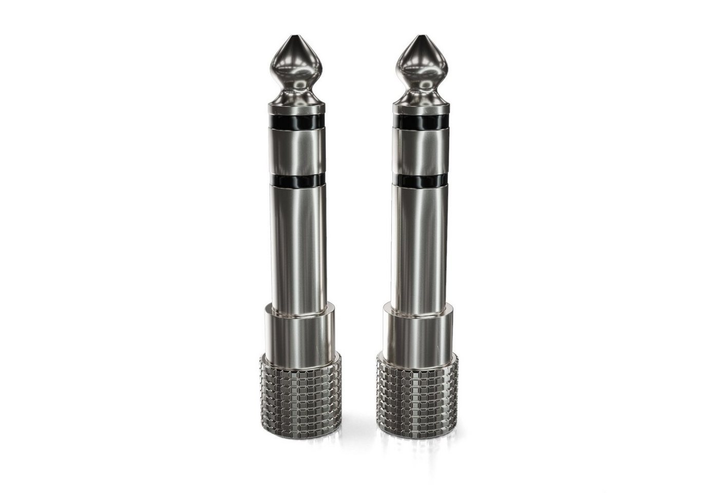 deleyCON deleyCON 2x Stereo Audio Klinke Adapter 6,3mm Klinken Stecker auf Audio-Kabel Bild 4