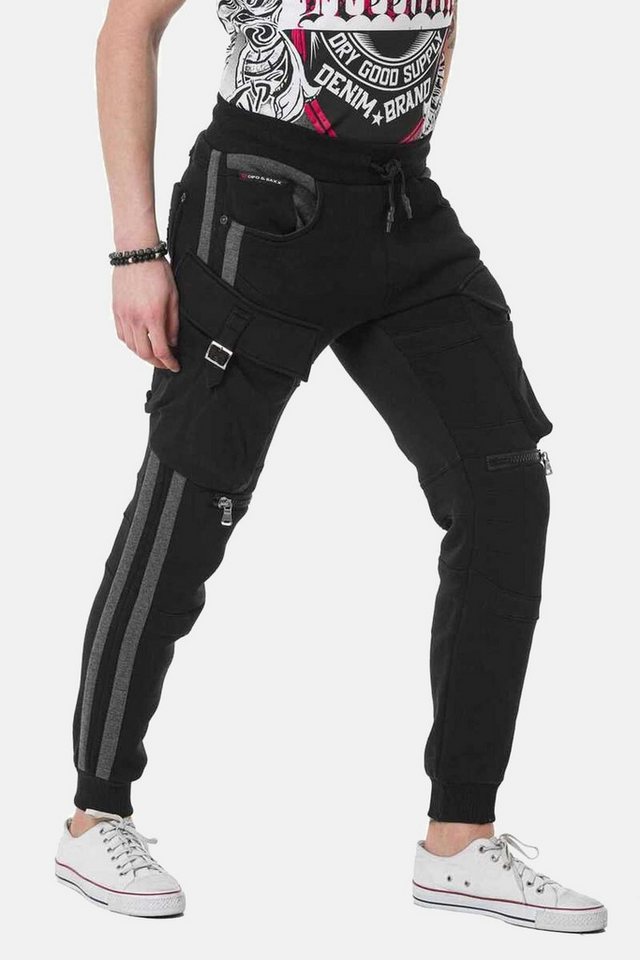 Cipo & Baxx Trainingshose HOMEWEAR im sportlichen Look, CR125A Bild 3