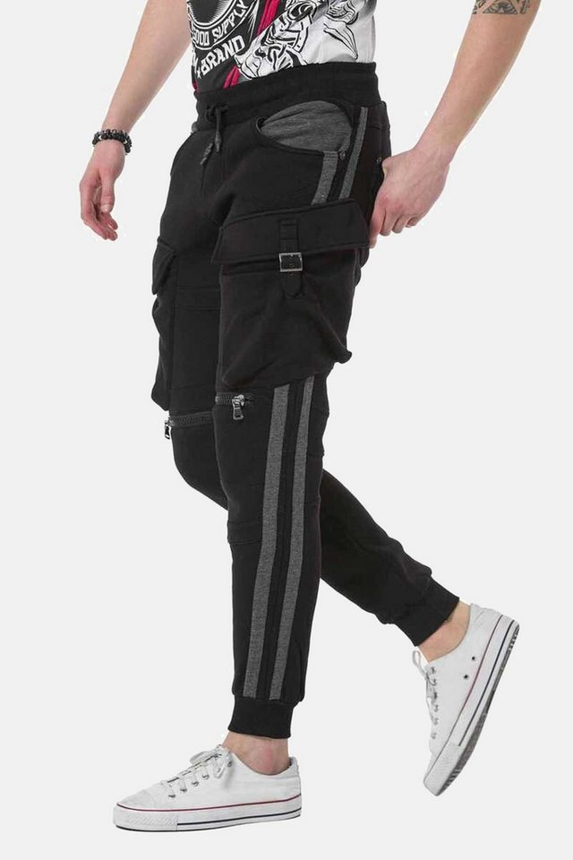 Cipo & Baxx Trainingshose HOMEWEAR im sportlichen Look, CR125A Bild 5