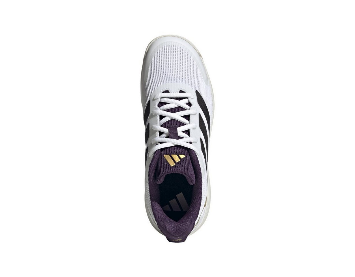 adidas Performance Ubersonic Allcourt 2025 weiss/schwarz/purple Kinder Tennisschuh Bild 5