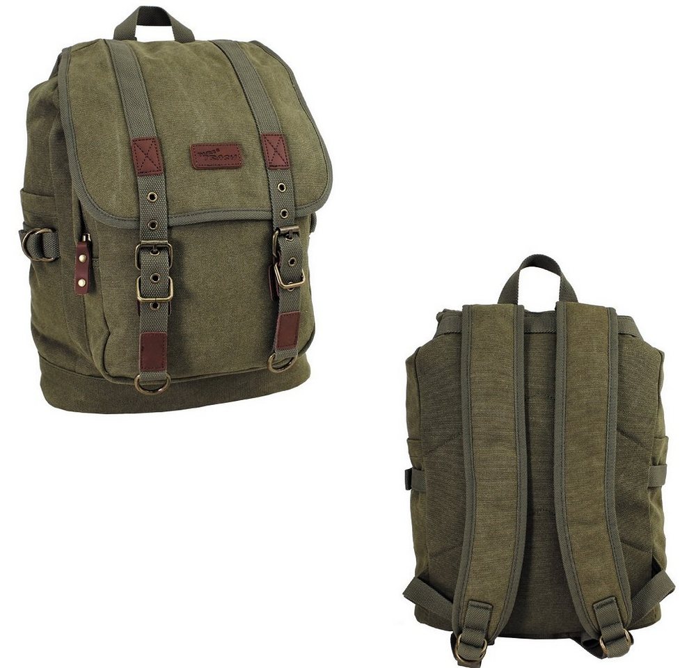 PureTrash Wanderrucksack Rucksack, Canvas, PT, oliv
