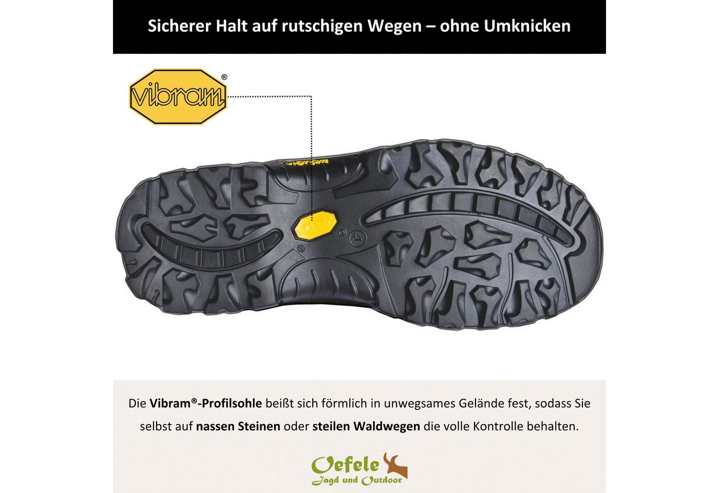 La Chasse® Jagdstiefel Herren aus Rindsleder "Arosa" wasserdicht & atmungsaktiv Wanderschuh Bild 2