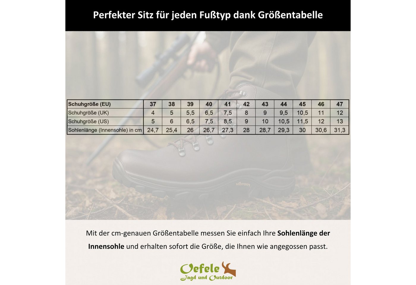 La Chasse® Jagdstiefel Herren aus Rindsleder "Arosa" wasserdicht & atmungsaktiv Wanderschuh Bild 5