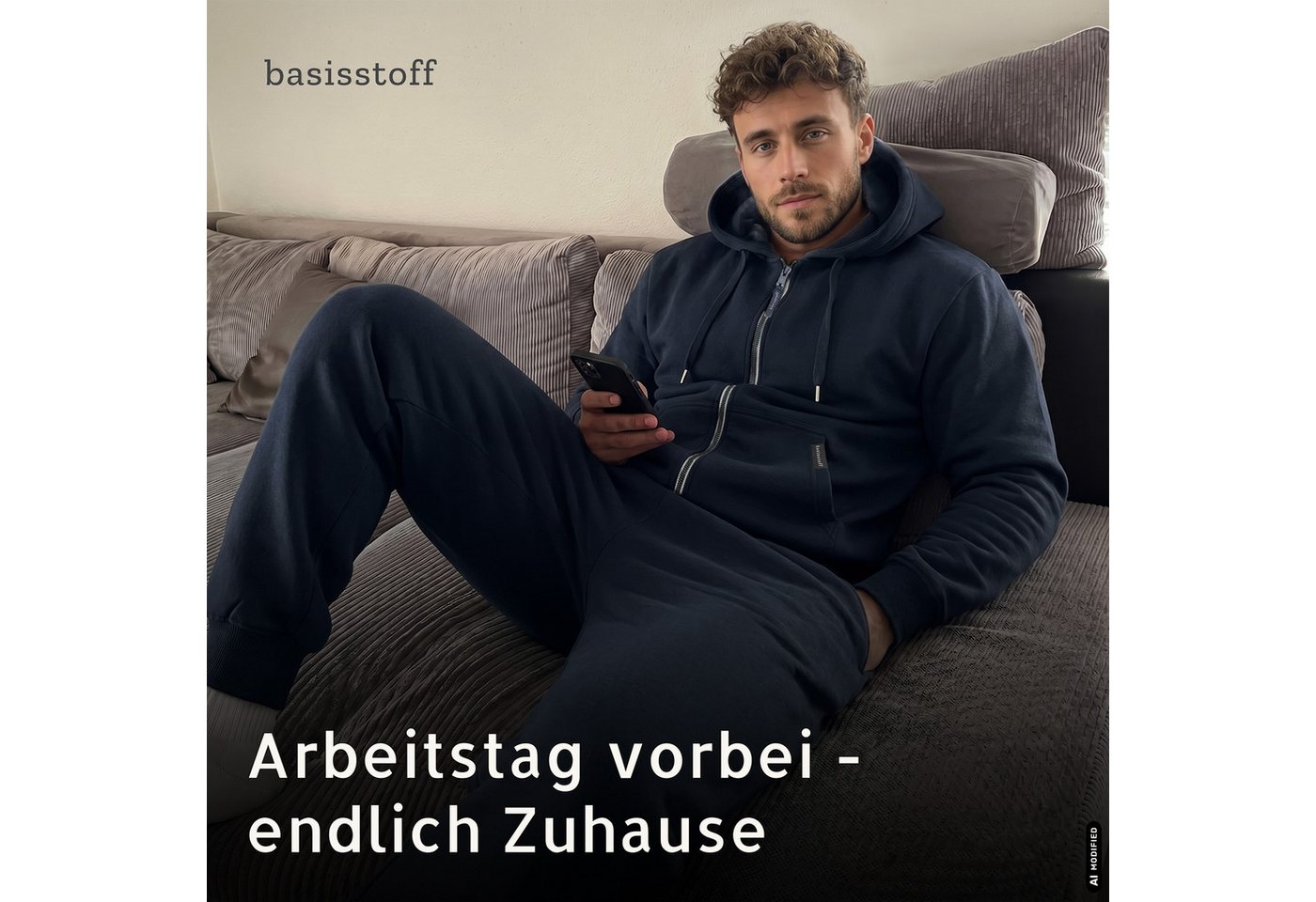 Basisstoff Trainingsanzug Goforest Herren Jogging Anzug für Männer Trainingsanzug Hausanzug Bild 3