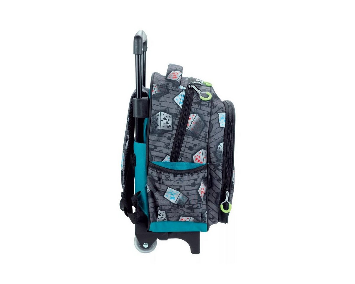 Minecraft Kinderrucksack Minecraft Metro Art Blast rollender Kindergarten Rucksack, (1-tlg)