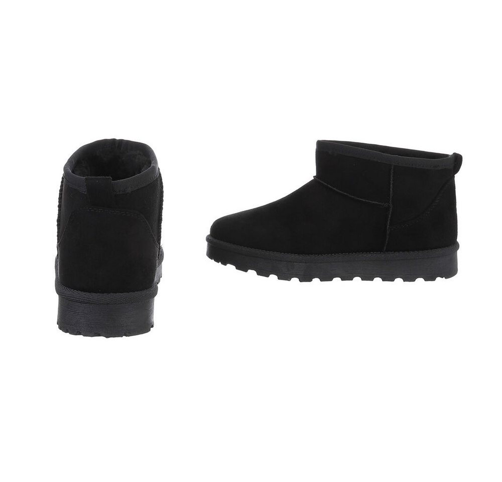 Ital-Design Damen Snowboots Freizeit Snowboots (87451982) Flach Plateaustiefeletten in Schwarz Bild 5
