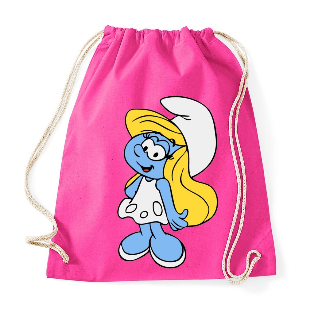 Blondie & Brownie Turnbeutel Schlumpfine Schlümpfe Papa Schlumpf Schlumpfhausen Smurf Schlumpfine Bild 2
