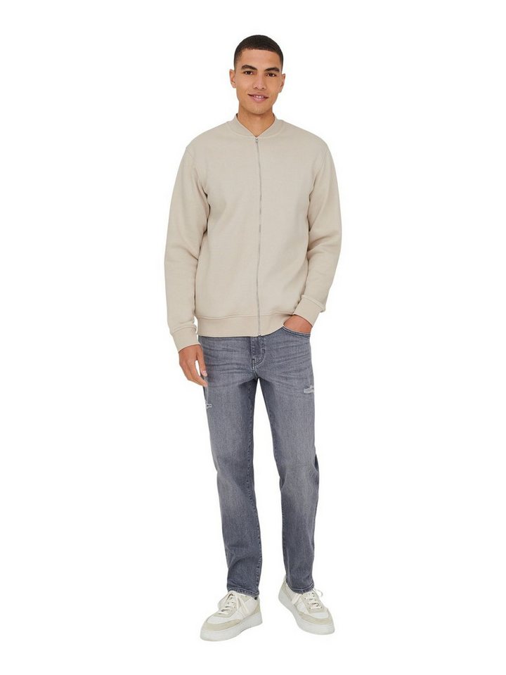 ONLY & SONS Outdoorjacke ONSCERES REG ZIP BOMBER aus Baumwollmix Bild 2