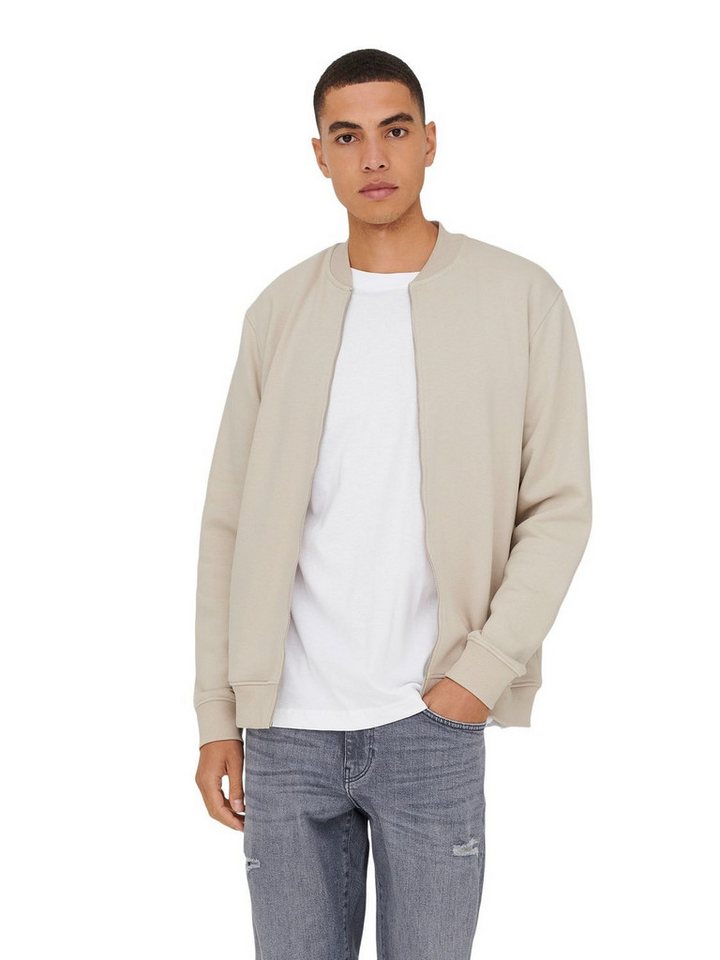 ONLY & SONS Outdoorjacke ONSCERES REG ZIP BOMBER aus Baumwollmix Bild 3