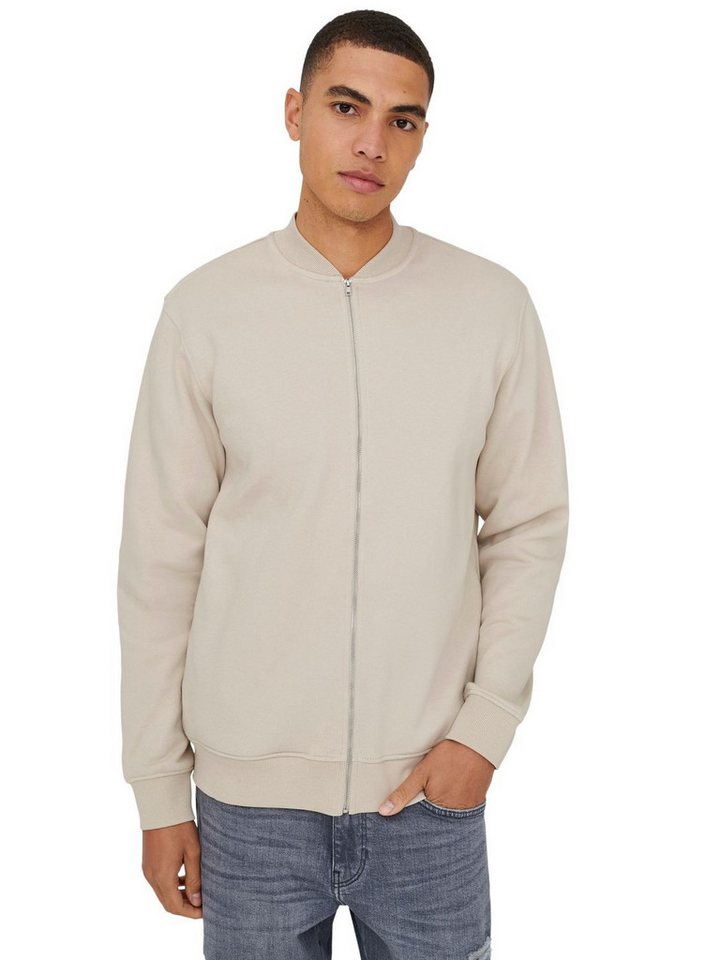 ONLY & SONS Outdoorjacke ONSCERES REG ZIP BOMBER aus Baumwollmix Bild 4