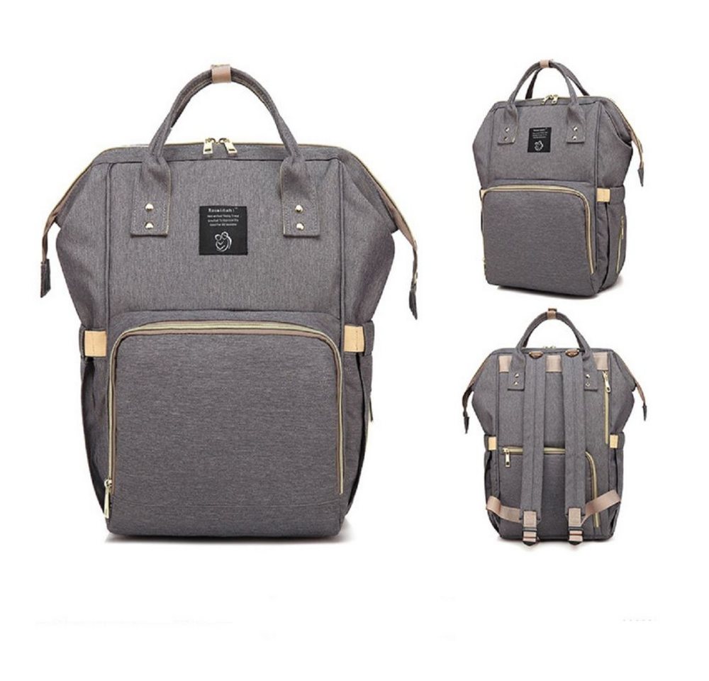 HUGERSTONE Wickeltasche wickelrucksack mommy bag mit großem Fassungsvermögen und 15 Taschen (1-tlg., Geeignet zur Aufbewahrung verschiedener Babyprodukte, 25 x 17 x 40cm), wasserdicht,Verschleißfest Bild 2