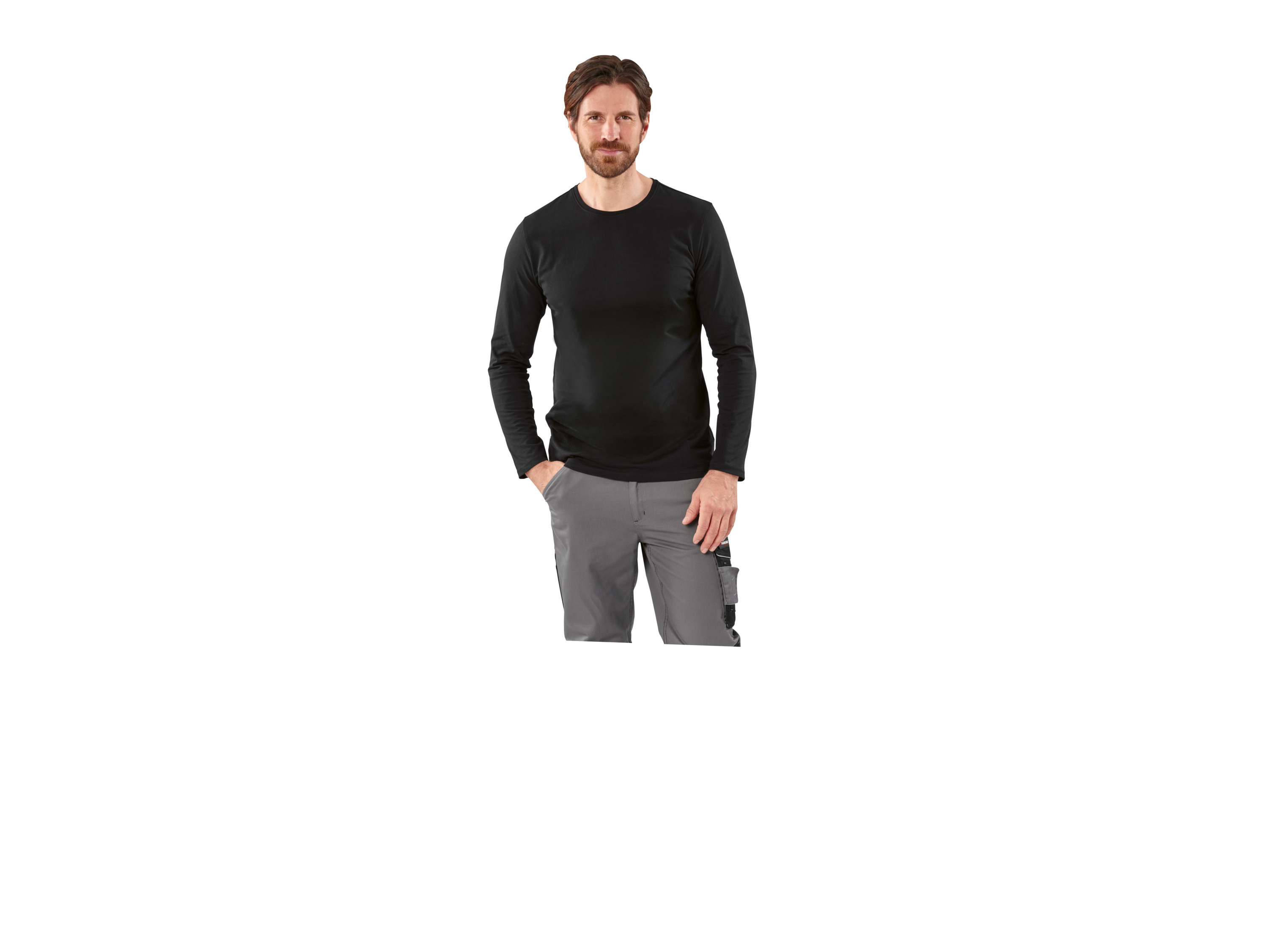 PARKSIDE® Herren-Langarmshirt (Schwarz, XXL (60/62))