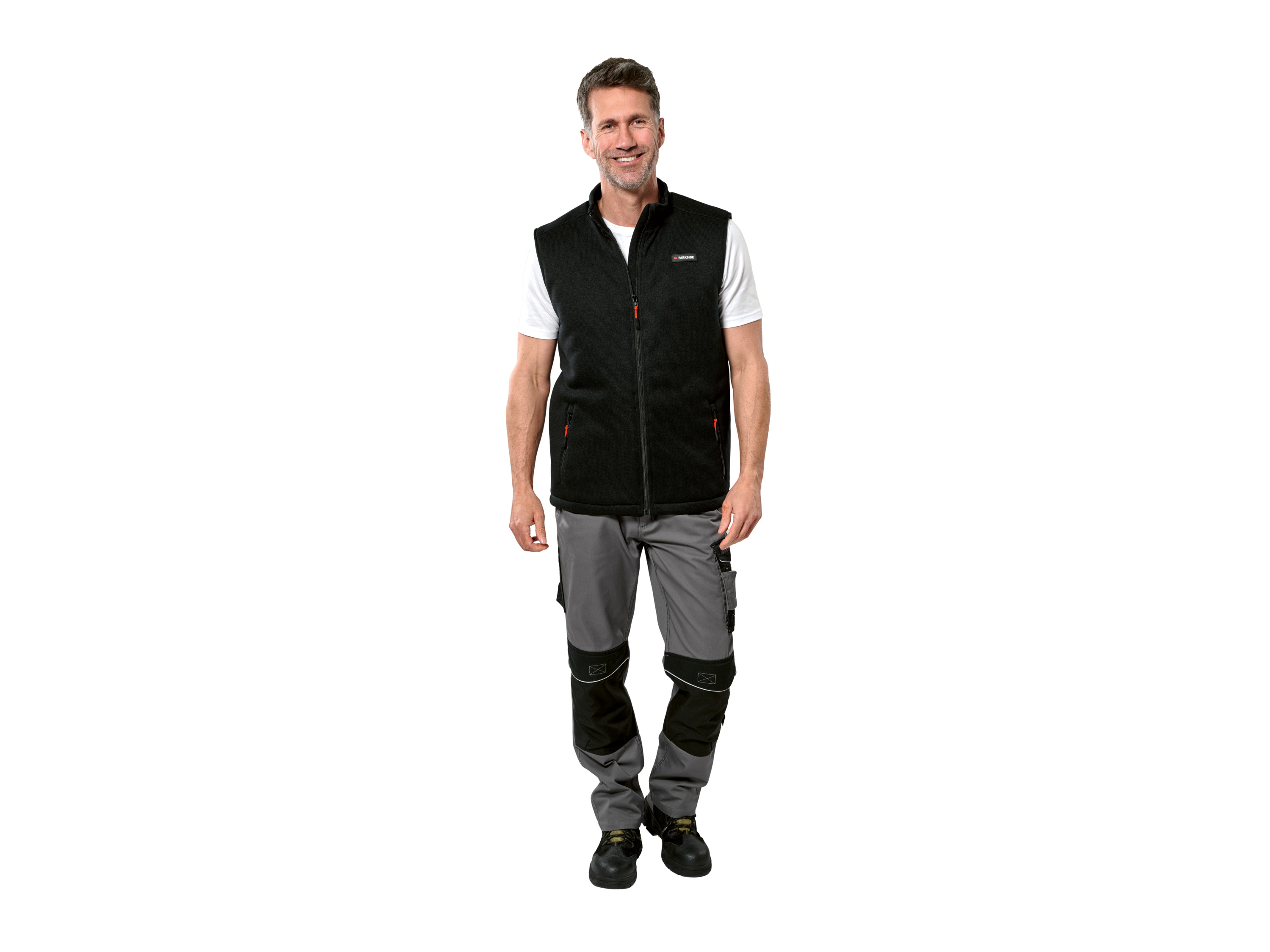 PARKSIDE® Herren Strickfleece-Weste (Schwarz, S (44/46)) Bild 2