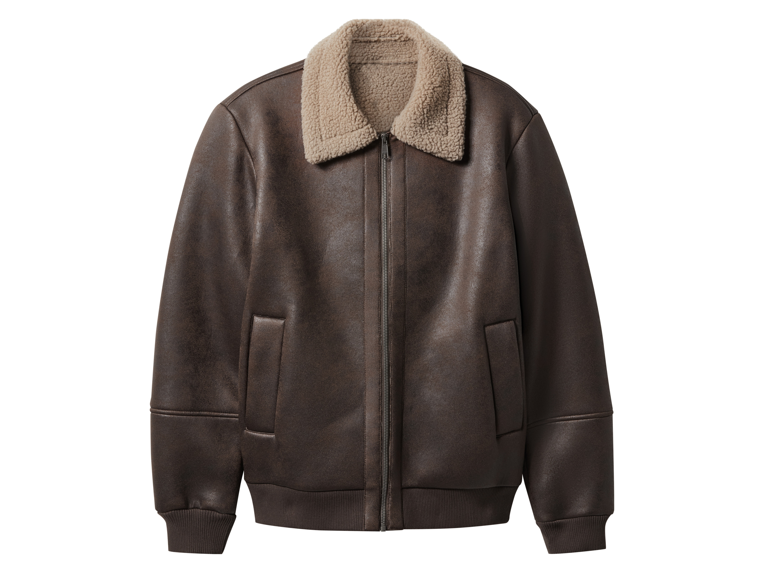 ESMARA MEN Herren Bikerjacke (Braun, XXL (60/62)) Bild 2