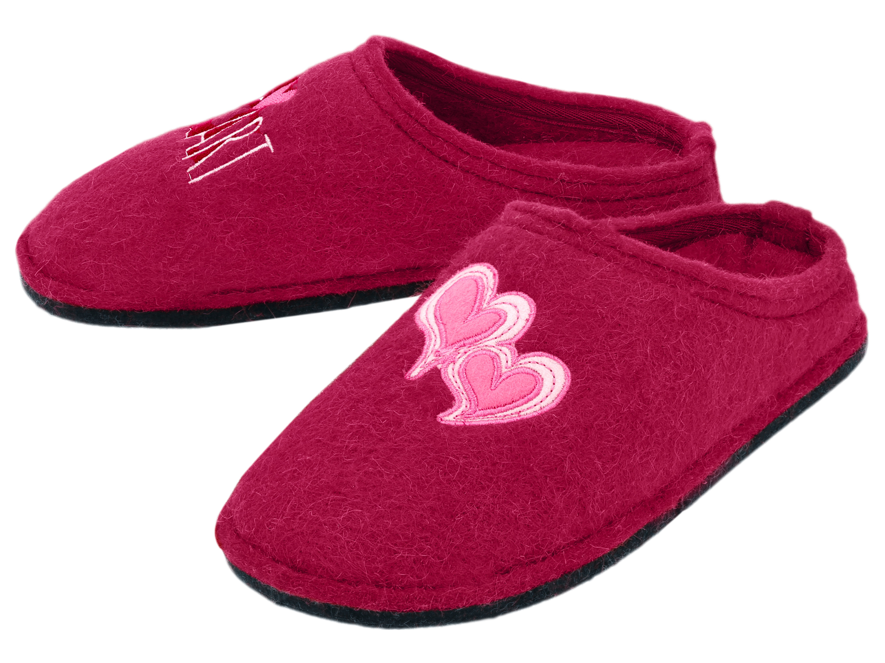 ESMARA® Damen Filzhausschuhe (Pink, 39)