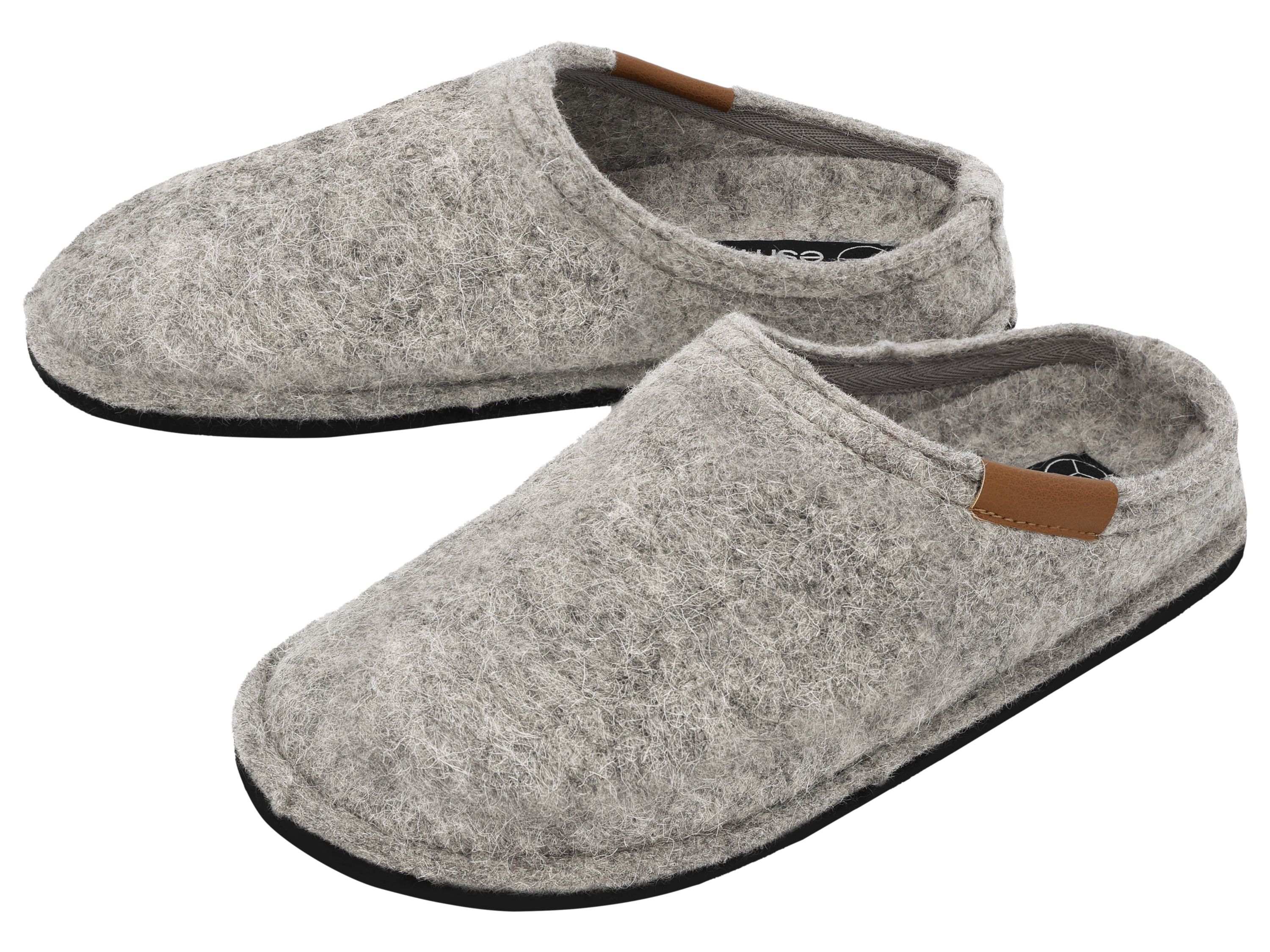 ESMARA® Damen Filzhausschuhe (Grau, 39)
