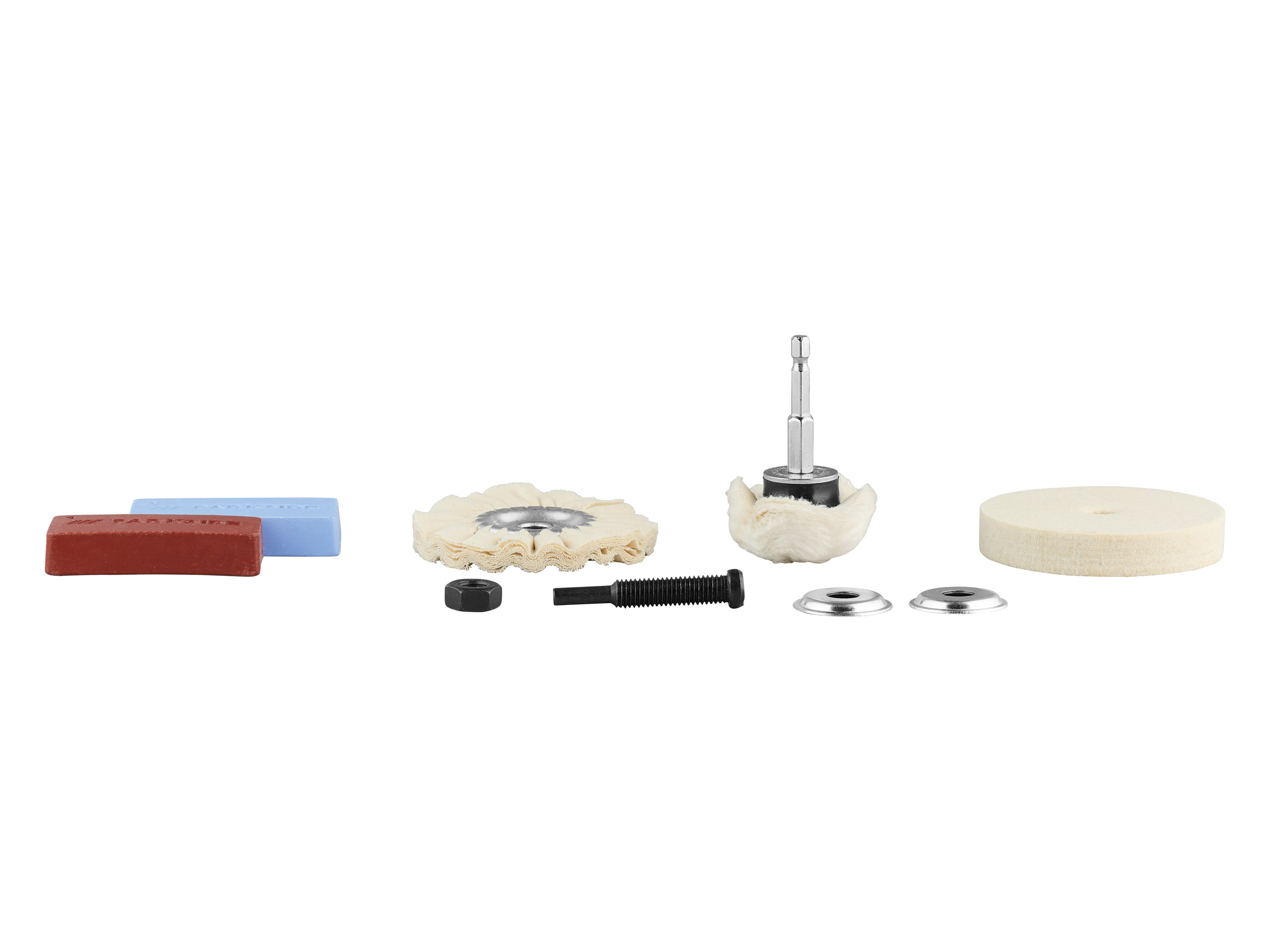 PARKSIDE® Drahtbürsten-Set / Polier-Set / Nylonbürsten-Set / Bohrmaschinenpumpe (Polier Set PPOS 8 A1)