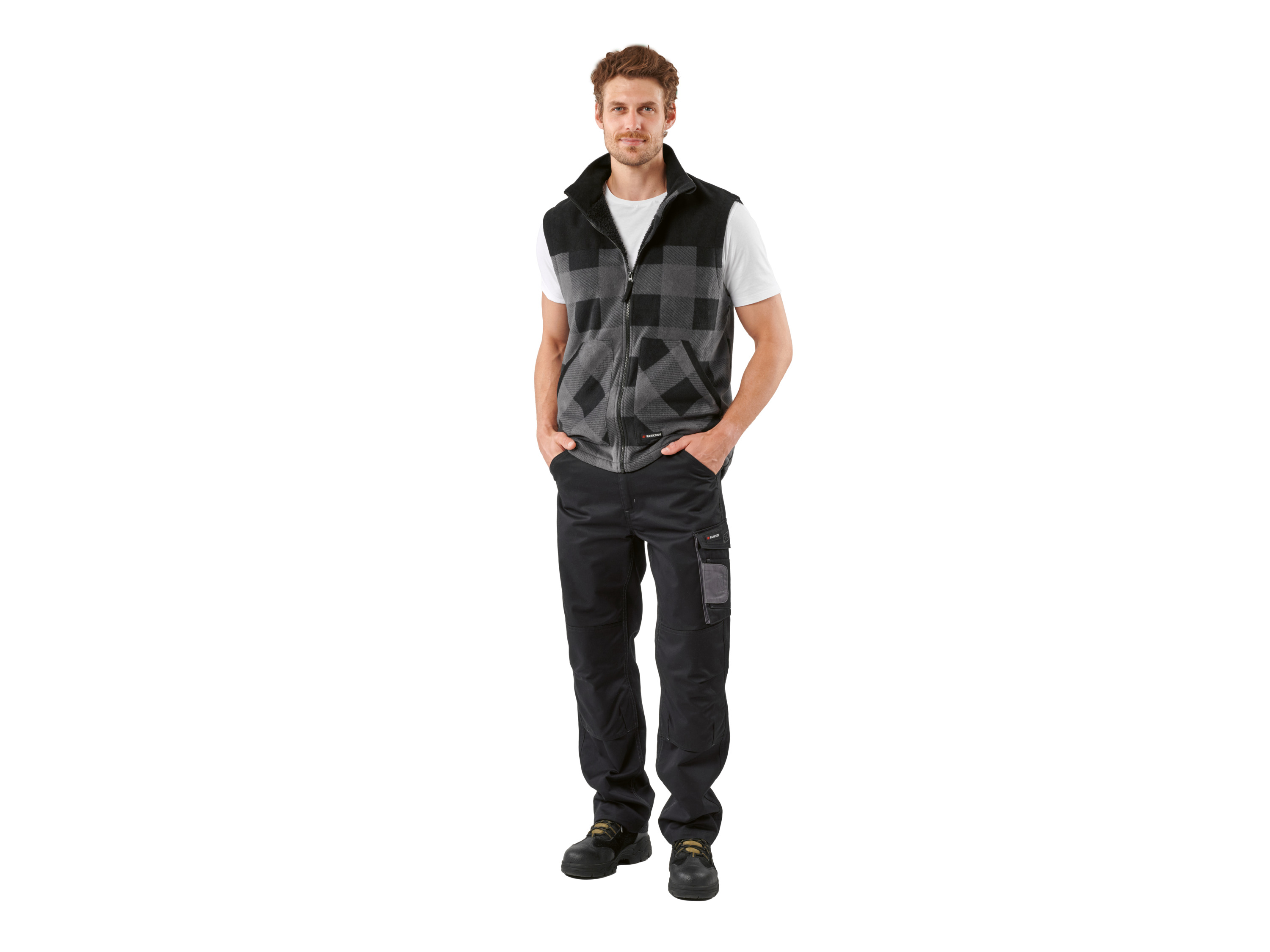 PARKSIDE® Herren Fleece-Weste (Grau, M (48/50))