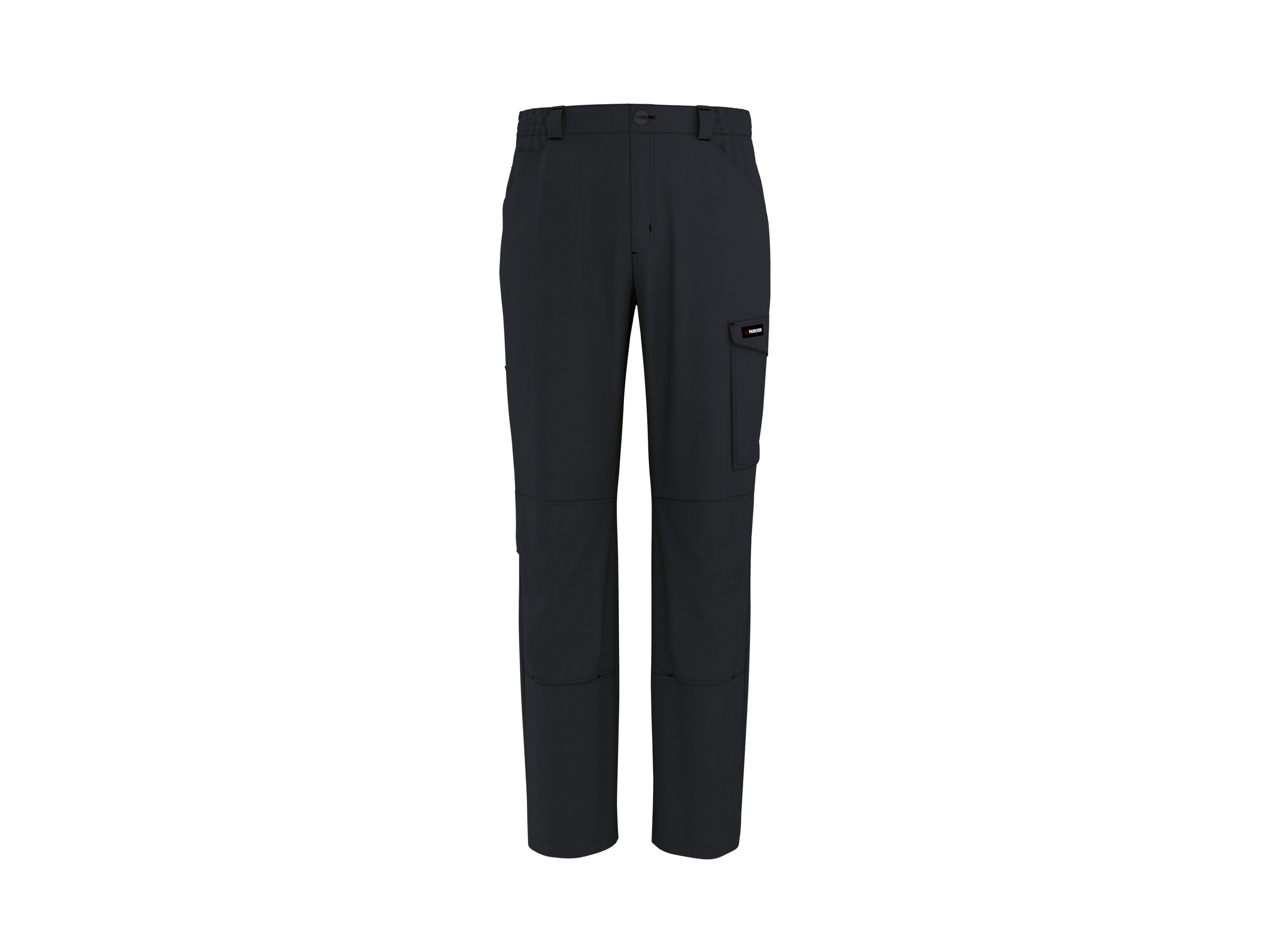 PARKSIDE® Herren-Cargo-Arbeitsbundhose (Schwarz, 48)