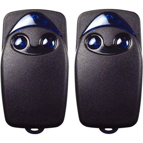 Lot De 2 Télécommandes De Porte De Garage 433,92 Mhz – 2 Boutons – Compatible Era-inti, One, On1, On2, Flo1r, Flo2r – Portée 50m - Flo2r-s