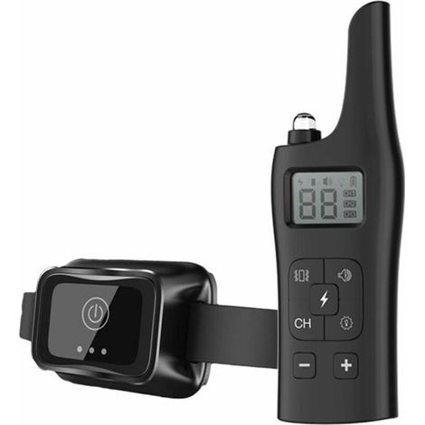Rghs 800m Fernbedienungs-hundetrainingshalsband, Wiederaufladbar, Ip67 Wasserdicht, Antibellhalsband Mit Vibration Und Ton, Für Kleine/mittelgroße/große Hunde