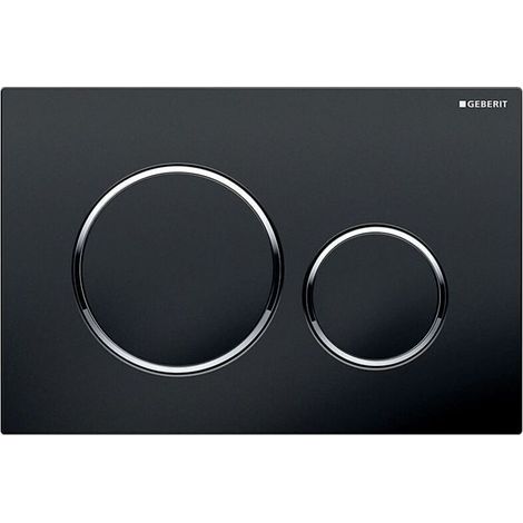 Plaque De Commande Geberit Duofix Sigma20, Noir/chrome (115.882.km.1)