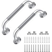 Bravix Barre D'Appui Murale Antidérapante De 30 Cm En Acier Inoxydable Pour Salle De Bain - Barre D'Équilibre De Sécurité Pour Salle De Bain