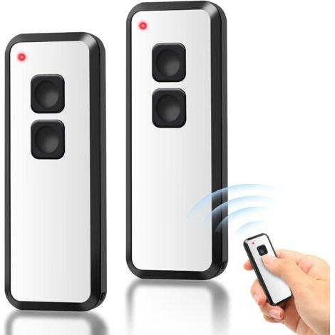 Lot De 2 Portail Télécommandé Compatible Avec Novotron 502 Max43-2,mini-novotron 522,mini-novotron 522 Design,433,92mhz Bip Portail Porte De Garage, 2 Canaux