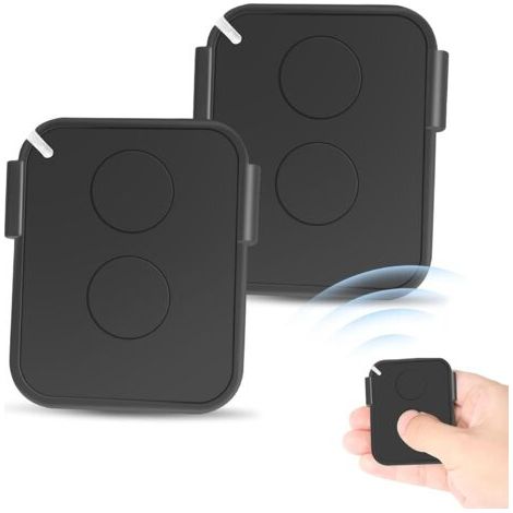 Lot De 2 Télécommandes Compatibles On2e - Émetteur 2 Canaux 433,92 Mhz - Code Tournant Sécurisé - Portée Jusqu'à 200 M - Compatible Avec Les Récepteurs Automatiques