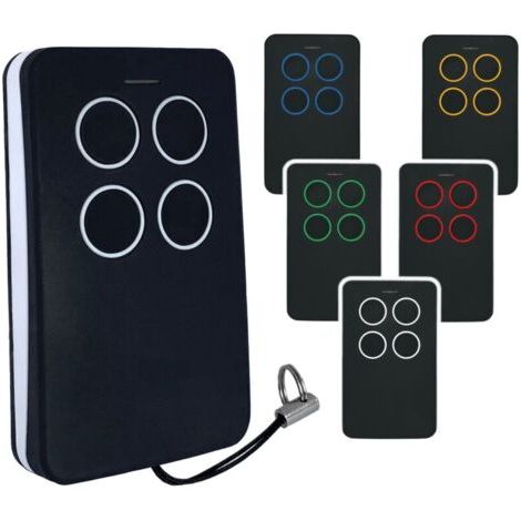 Télécommande Universelle Pour Portail Automatique – Compatible Rolling Code Et Fixed Code – Mémorisation Jusqu'à 4 Commandes – Design Compact En Abs