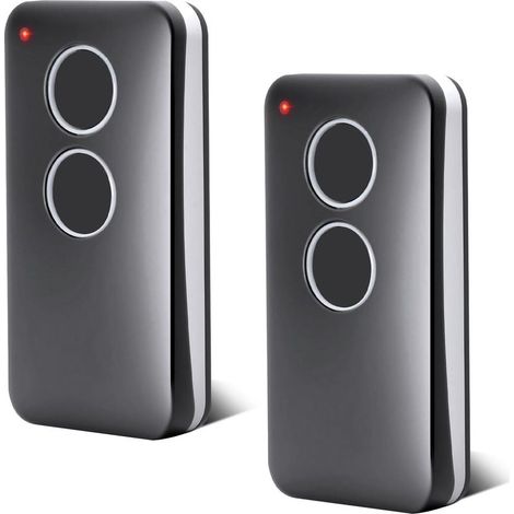 Lot De 2 Telecommandes Pour Porte De Garage - 433,92 Mhz - 2 Canaux - Compatible Avec V2 Phox 2, V2 Phox4, V2 Trc4,v2 Tsc4, V2 Phoenix 2, V2 Phoenix 4, Rolling Code