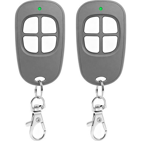 2 X Aam0049 Aam0085 Aam0121 Telecommande Portail, 433,92 Mhz Télécommande Compatible Avec Scs Sentinel, 4 Canaux Bip Portail Porte De Garage