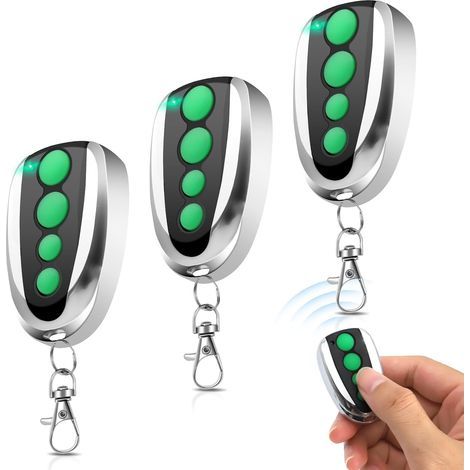 433,92mhz Télécommande Compatible Avec All Topens M1,4 Canaux Télécommande Porte De Garage Pour Ouvre-portail Coulissant Automatique,lot De 3