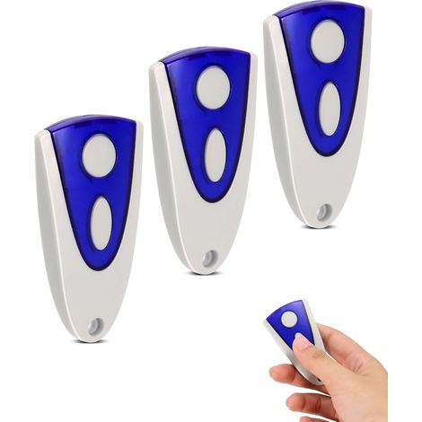 433,92mhz Télécommande Portail Pour Novoferm Novotron 502 Max43-2, 512 Mix43-2, 522/524 Design, 2 Canaux, Avec Piles, Télécommande De Porte De Garage, Bip Garage (3pcs)